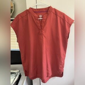 Healing Hands Mandarin Collar Scrub Top